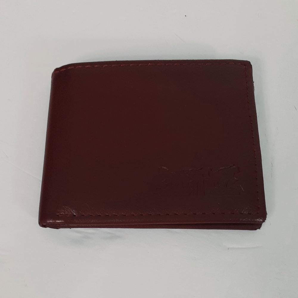 Levi's brown leather men's wallet